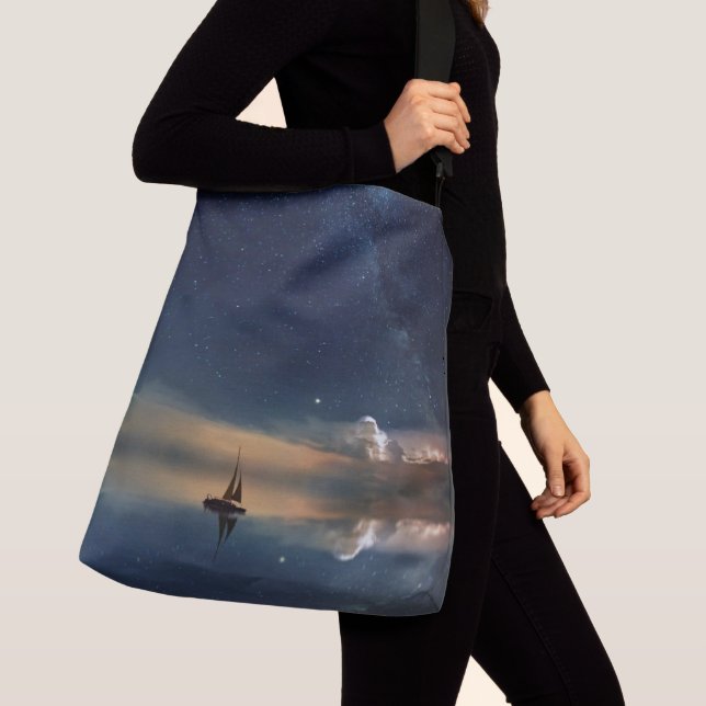 Bolso Cruzado Vela lejos de las nubes (Detalle)