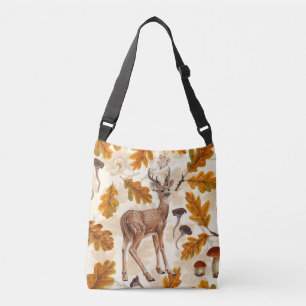 Bolso Cruzado Venado en el bosque otoñal