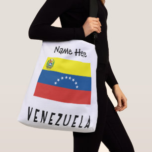 Bolso Cruzado Venezuela Bandera Venezolana Nombre Personalizado 
