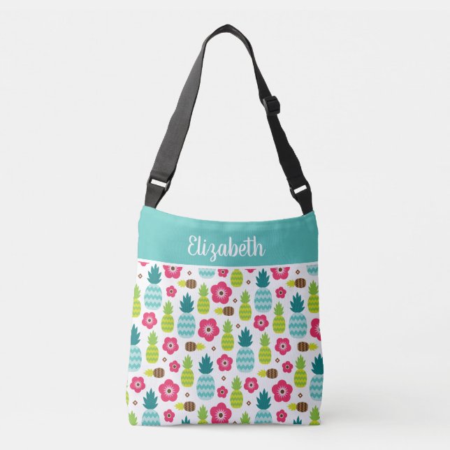 Bolso Cruzado Verano tropical de la piña (Anverso)