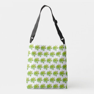 Bolso Cruzado Verde dulce floral floral verde margarita verde