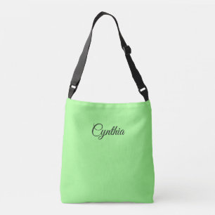 Bolso Cruzado Verde primavera y negro en elegancia: