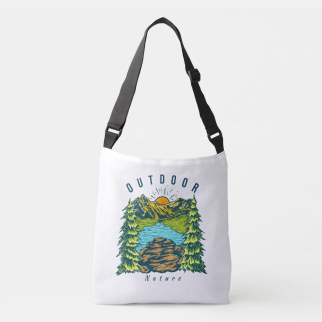 Bolso Cruzado Viaje de aventuras Bossica Crossbody Tote Bag (Anverso)