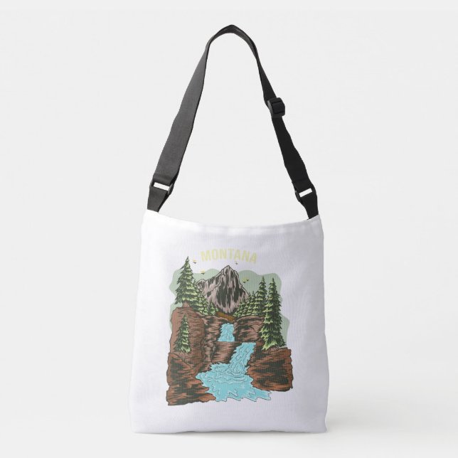 Bolso Cruzado Viaje de aventuras Bossica Crossbody Tote Bag (Anverso)