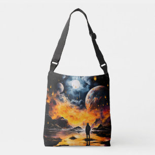 Bolso Cruzado Viajero Astronauta Horizonte Cósmico Viaje