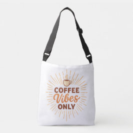 Bolso Cruzado Vibraciones de Café Únicamente – Diseño de Café Bo