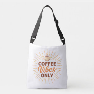 Bolso Cruzado Vibraciones de Café Únicamente – Diseño de Café Bo