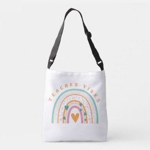 Bolso Cruzado vibraciones de los profesores con arcoiris