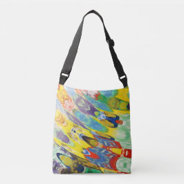 Bolso Cruzado Vibrant Colorful Waves