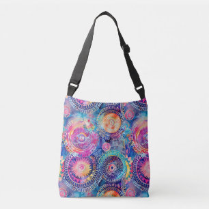 Bolso Cruzado Vibrante acuarela Mandala