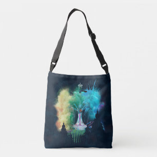 Bolso Cruzado Vibrante Hookah Shisha Sabores de Hubbly