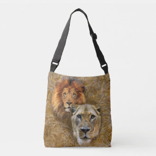 Bolso Cruzado Vida silvestre - León y leona