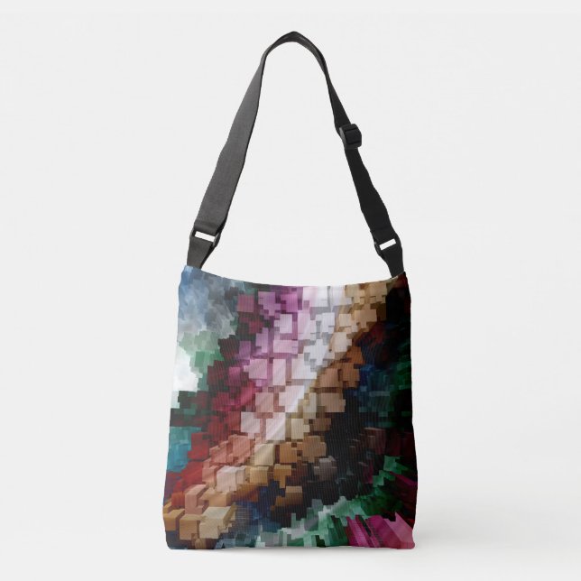 Bolso Cruzado Viento oscuro centrado en el cubo (Anverso)