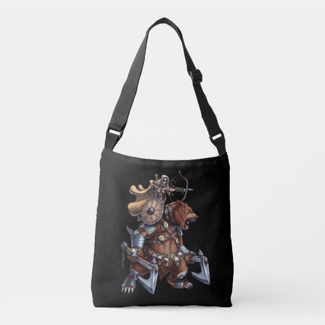 Bolso Cruzado Viking Archer Riding War Bear (Anverso)
