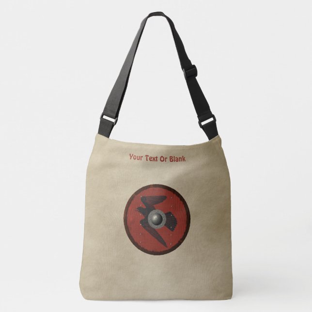 Bolso Cruzado Viking Raven Shield (Anverso)