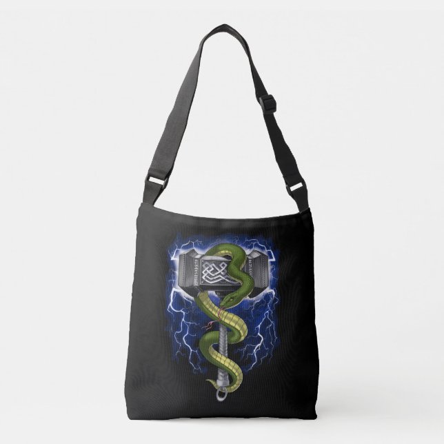 Bolso Cruzado Viking Warrior Hammer (Anverso)