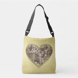Bolso Cruzado Viñeta Romance, hombre y mujer, oro