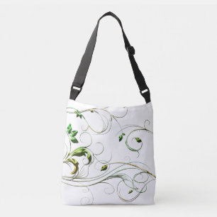 Bolso Cruzado Vinos verdes amarillos