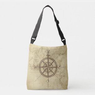 Bolso Cruzado Vintage Compass - Tote Bag
