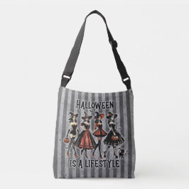 Bolso Cruzado Vintage Pin-up Halloween Witches