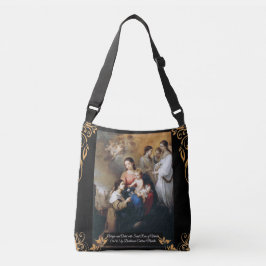 Bolso Cruzado Virgen y niño con san Rosa