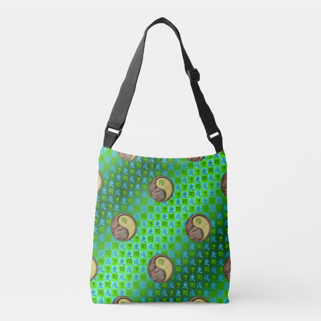 Bolso Cruzado Virgo & Perro de Metal (Anverso)