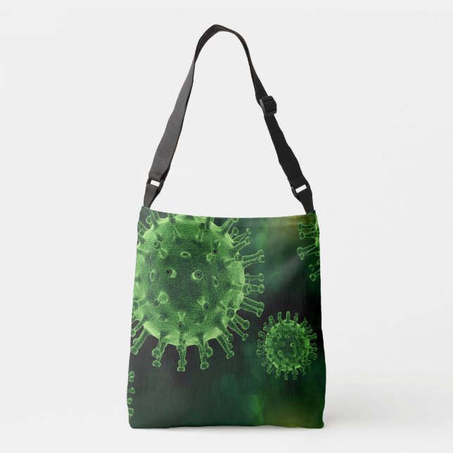 Bolso Cruzado Virus Covid Patógenos Infección (Reverso)