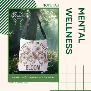 Bolso Cruzado Vive la Vida en Flor Mental Bienestar Tote