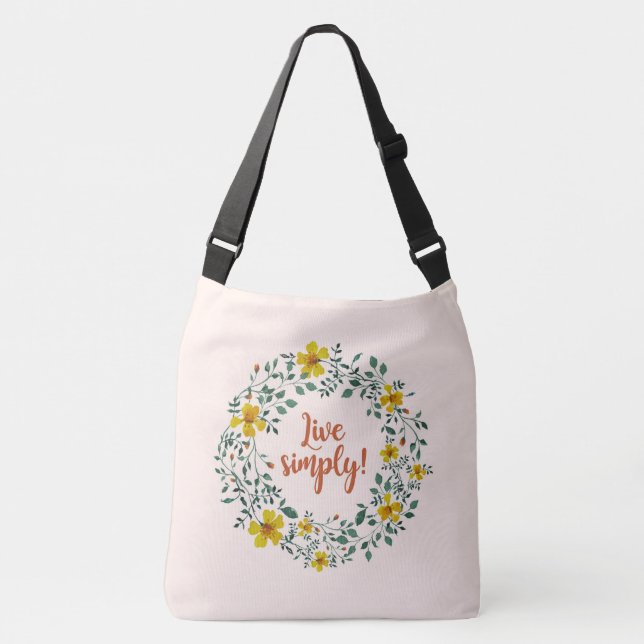 BOLSO CRUZADO VIVIR SIMPLEMENTE (Anverso)