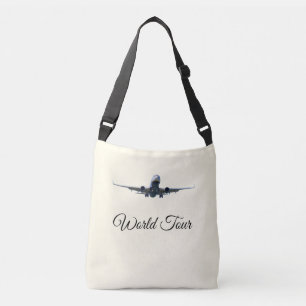 Bolso Cruzado Volar alrededor del mundo en marfil