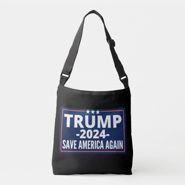 Bolso Cruzado vote, trump 2024, trump2024, 2024, trump 2020 (Anverso)
