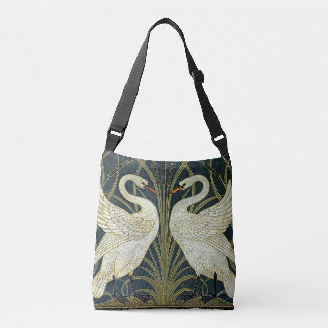 Bolso Cruzado Walter Crane Swan & Rush and Iris Victorian  (Anverso)