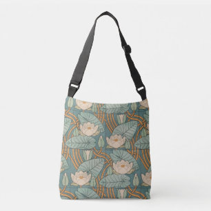 Bolso Cruzado Water Lilies Lily Naturaleza Art Nouveau