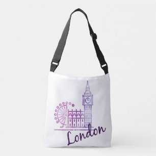 Bolso Cruzado Watercolor Londres, Big Ben
