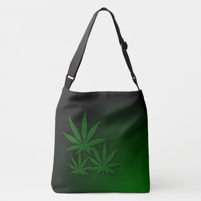Bolso Cruzado Weed Triple Leaf (Reverso)