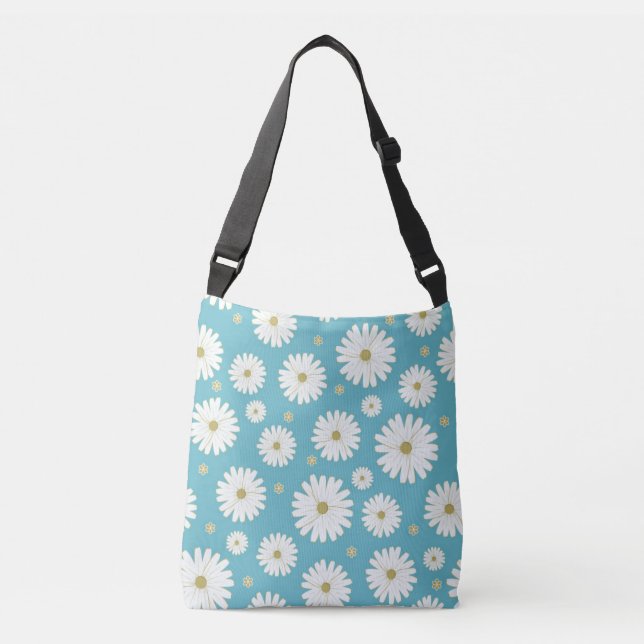 Bolso Cruzado White Petal Whimsy (Anverso)