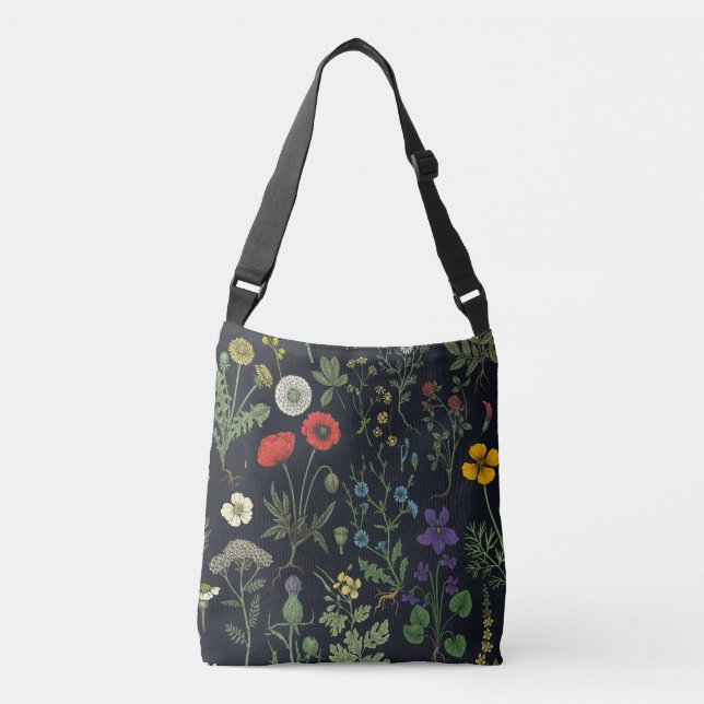 Bolso Cruzado Wildflowers collage (Anverso)