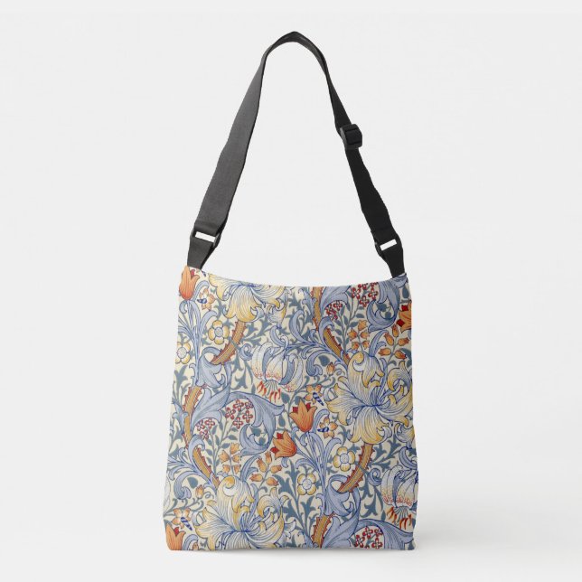 Bolso Cruzado William Morris Gold Lily Victorian Wallpaper (Anverso)