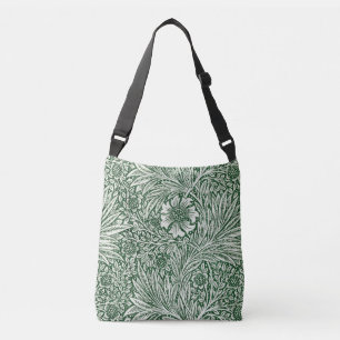 Bolso Cruzado william morris marigold flor floral verde