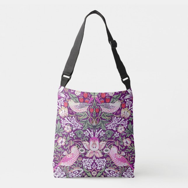 Bolso Cruzado William Morris Strawberry Thief  (Anverso)