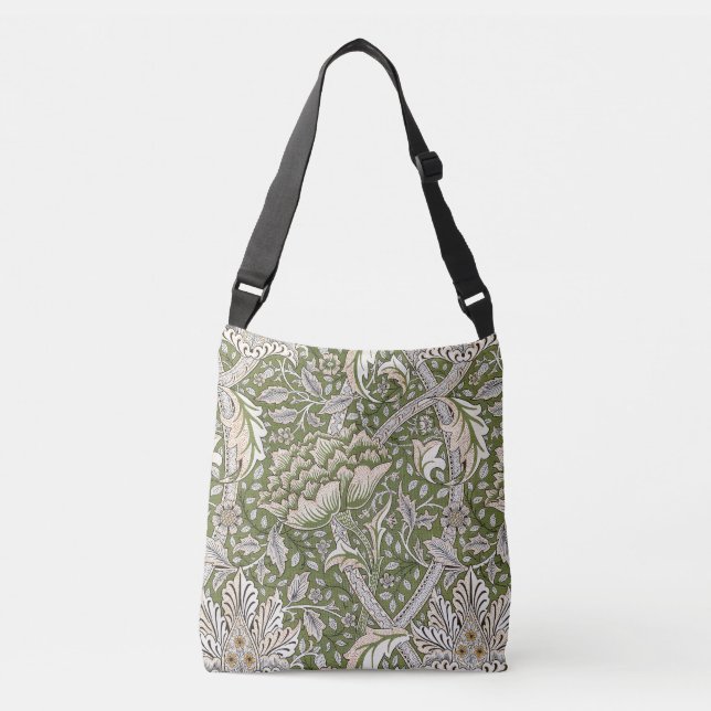 Bolso Cruzado William Morris Windrush floral clásico (Anverso)