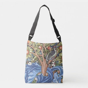 Bolso Cruzado William Morris Woodpecker Tapestry Floral Vintage