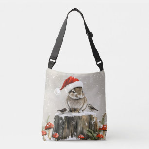 Bolso Cruzado Winter Santa Bunny Wonderland
