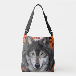 Bolso Cruzado Wolf Art