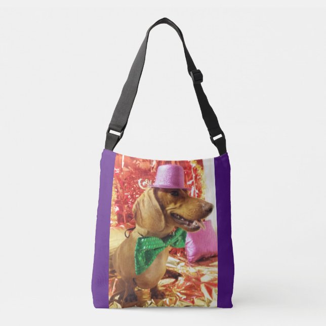 Bolso Cruzado Wow Weenie Dachshund Handbag 4 Damas (Anverso)