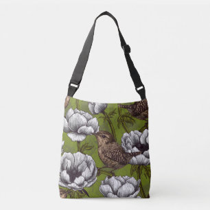 Bolso Cruzado Wrens en el jardín de anémona blanca