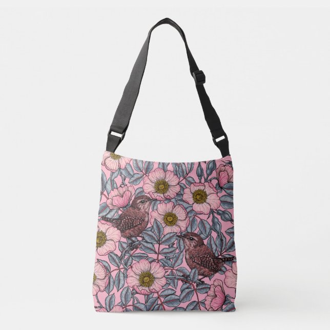 Bolso Cruzado Wrens en los rosas (Anverso)