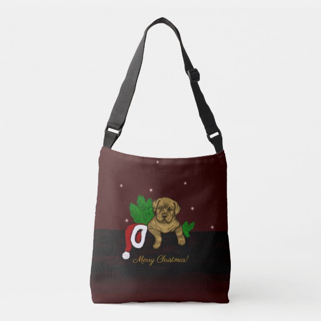 Bolso Cruzado XMas Puppy (Anverso)