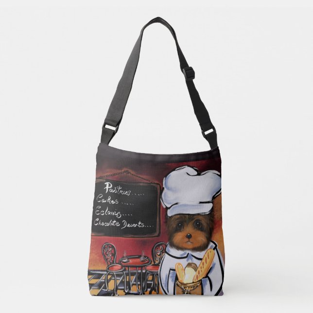 BOLSO CRUZADO YORKIE POO CHEF (Anverso)