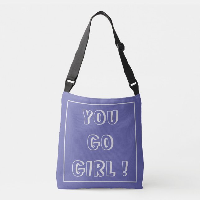 Bolso Cruzado You Go Chica moda morado oscuro moderno (Anverso)
